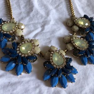 J. Crew Blue Statement Necklace